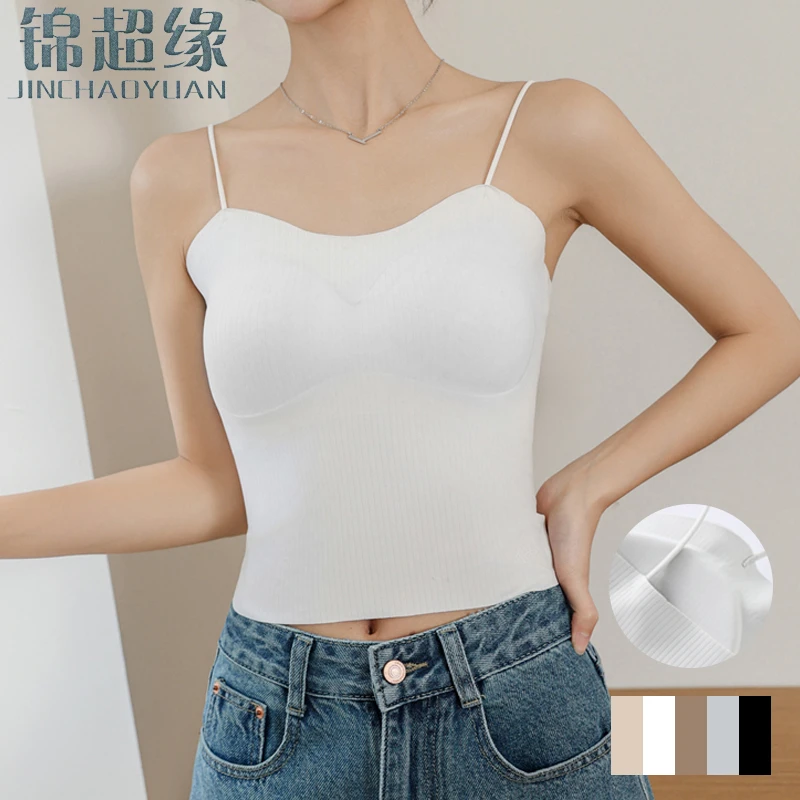 锦超缘锦超缘夏季女装吊带内衣舒适抑菌型高弹运动无钢圈薄款显瘦