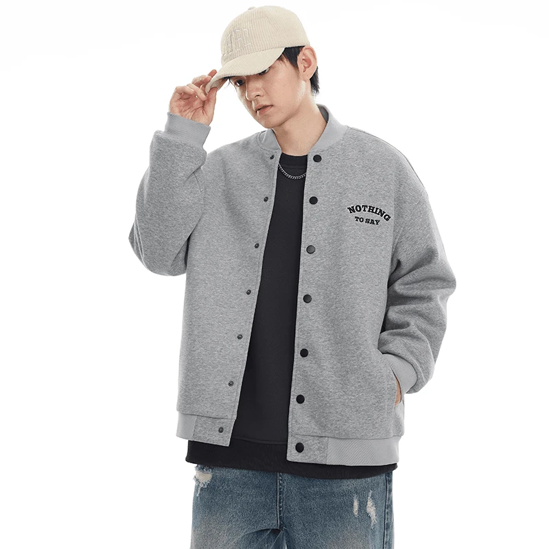 美式潮牌棒球服外套男春秋季宽松痞帅高街潮牌男款休闲夹克上衣服