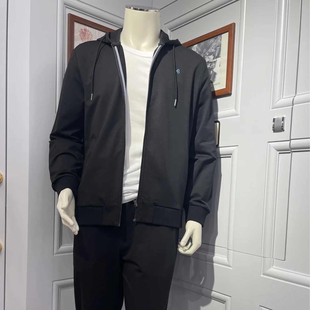 Byford/百富男秋冬针织混棉长袖长裤休闲家居服MH22521+MH22522
