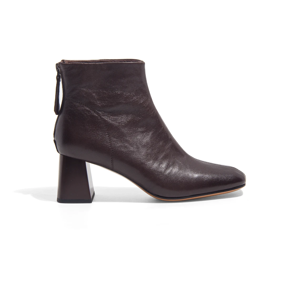 香典冬季新款加绒保暖搭子平替好物优雅粗跟全羊皮法式437863