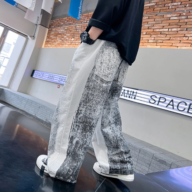 男童春秋装潮牌休闲长裤2023新款中大儿童装男孩秋季K233KZ3420