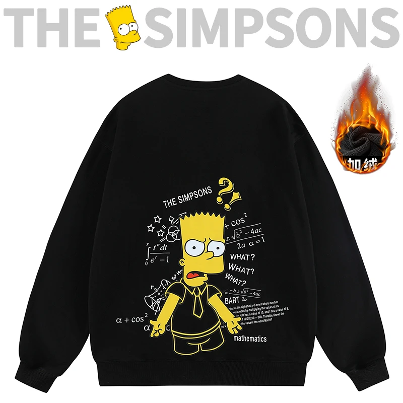 THESIMPSONS冬季休闲潮流情侣加绒男女同款卫衣SPCTT233J44UR