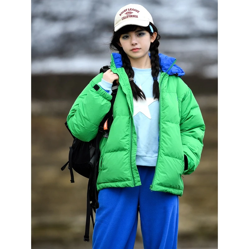 北京森林户外保暖搭子原创新品连帽90白鸭绒抗寒羽绒服冬季情侣款