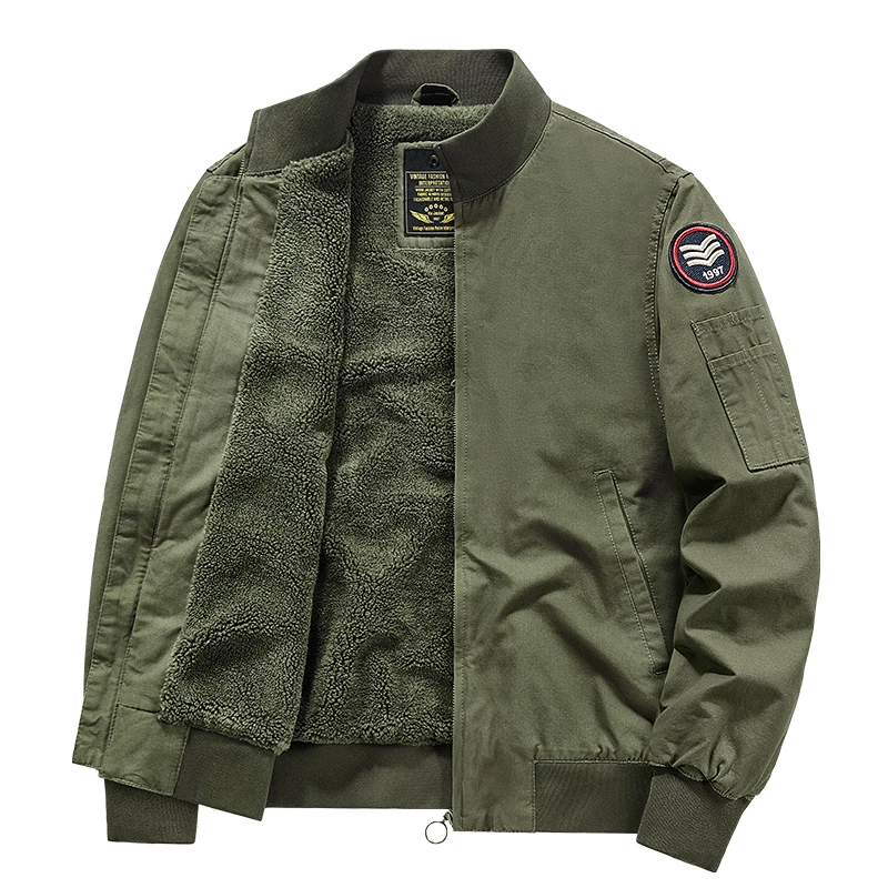 立领棉服冬季新款男士机车棉服加绒加厚保暖棉衣宽松大码休闲棉袄