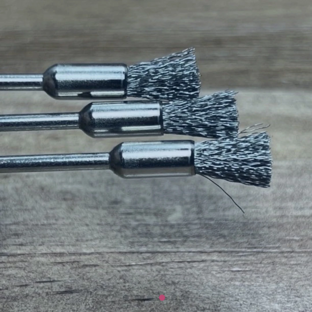 2.35柄径雕刻皮肤纹理刷子不锈钢神器拍一发4支20钢丝