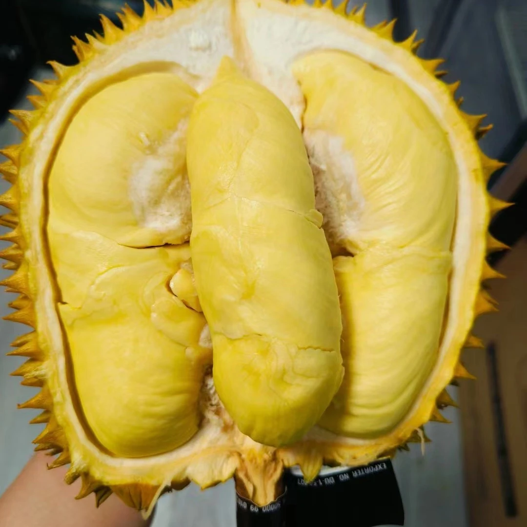 【同城配送】鲜榴莲金枕泰国树熟金枕现场开果扒肉500g核小金枕泰国