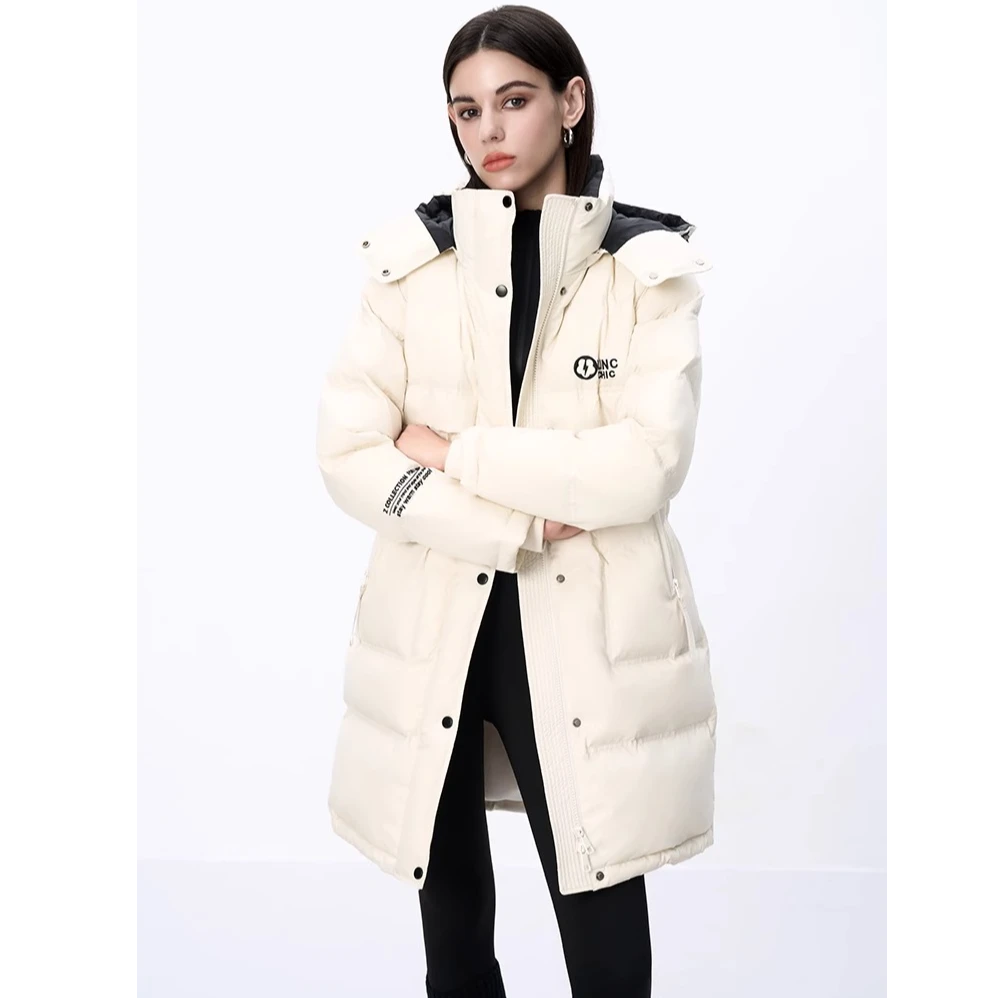 【金羽杰】爆款冬季新款都市学院感中长款羽绒服Y24603339