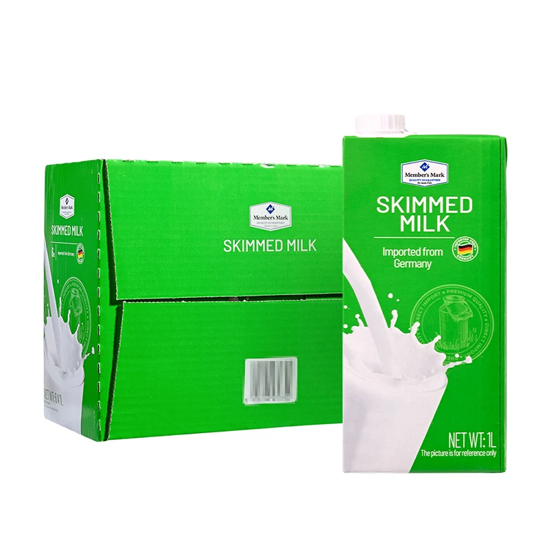 Member's Mark 德国进口 脱脂牛奶(灭菌乳)纯牛奶 1L*6
