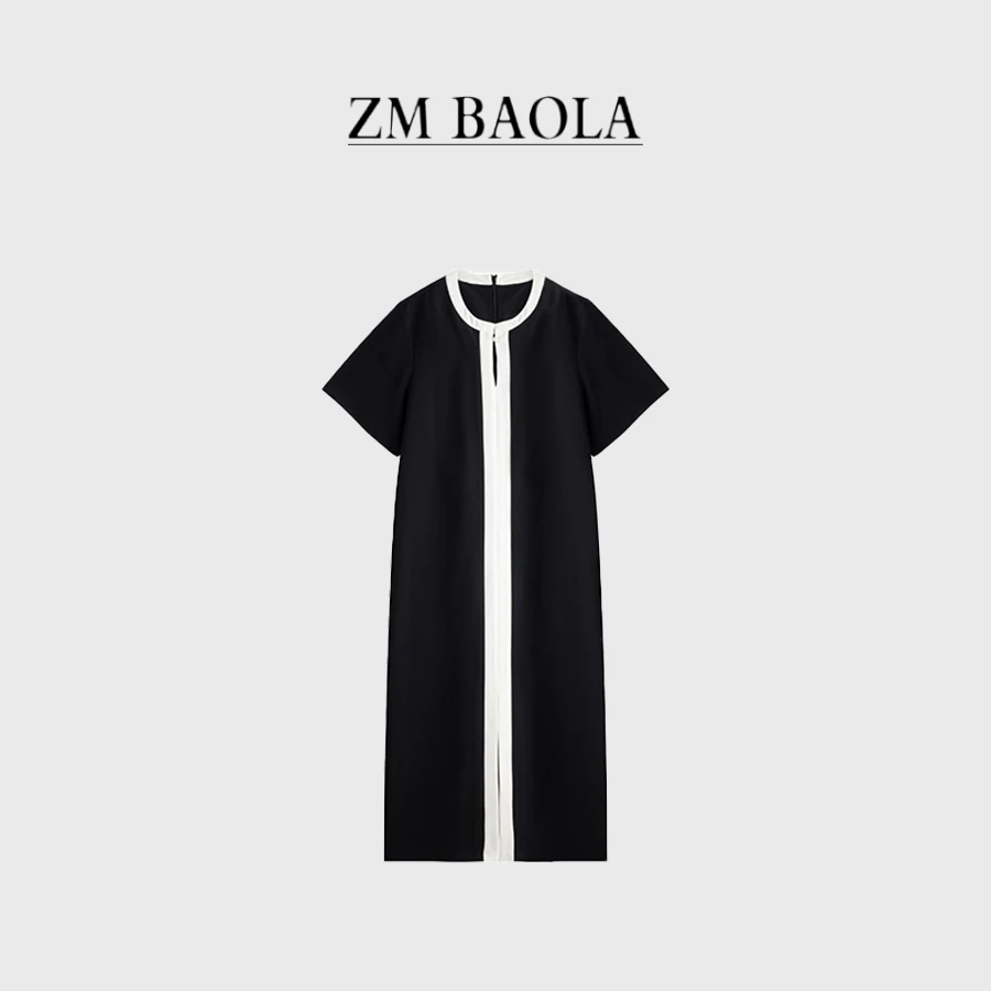 ZM BAOLA【水墨丹青-大言】宽松连衣裙西装显瘦简约百搭优雅BH2019