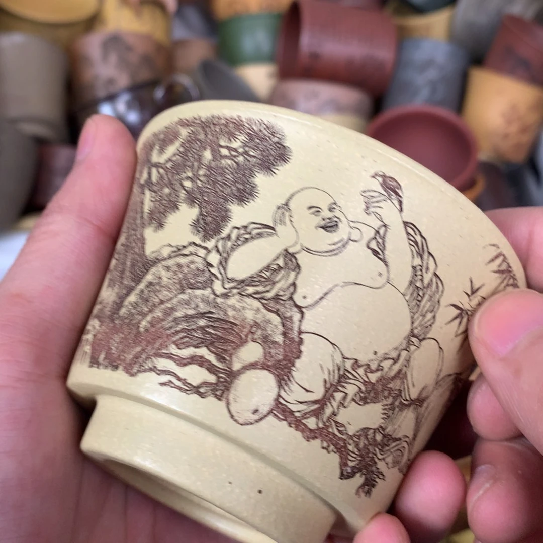 紫砂茶杯原矿紫砂