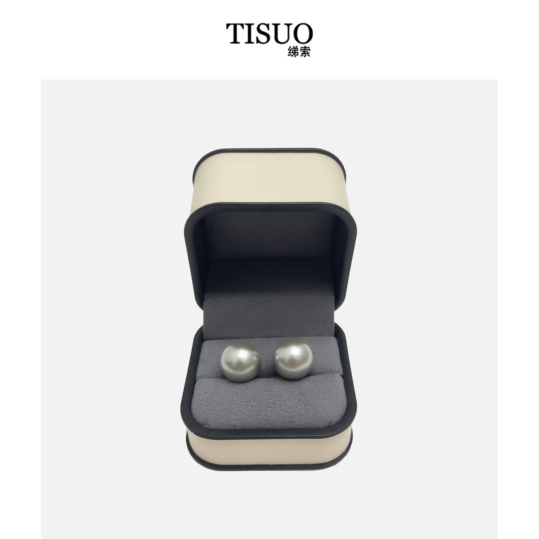 TISUO/绨索 非金属仿珍珠耳饰  “静谧的夜” 复古耳环 TS511855