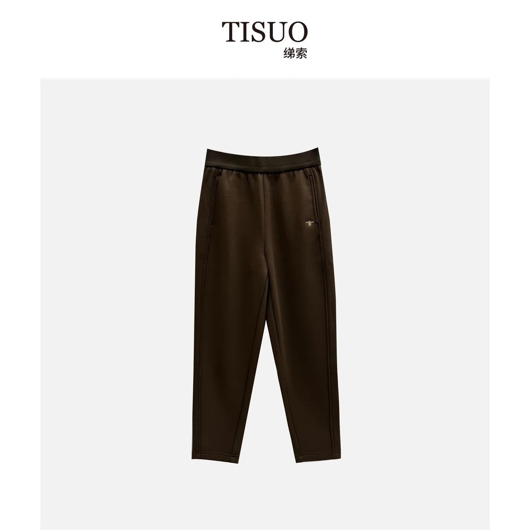 TISUO/绨索 秋冬必备3D裁剪加绒卫裤 TS310611