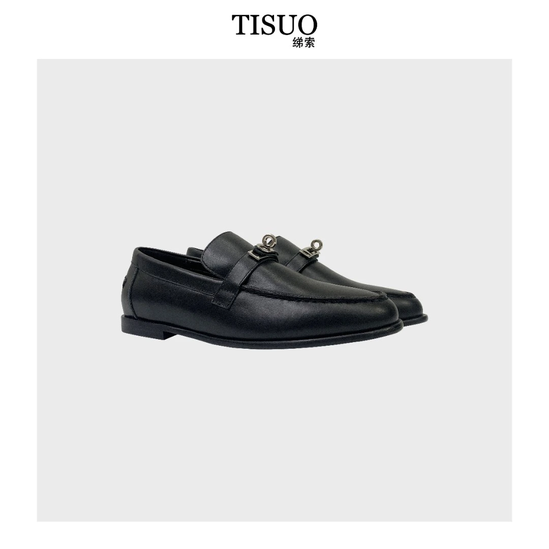 TISUO/绨索 法式锁扣英伦小皮鞋 TS531045