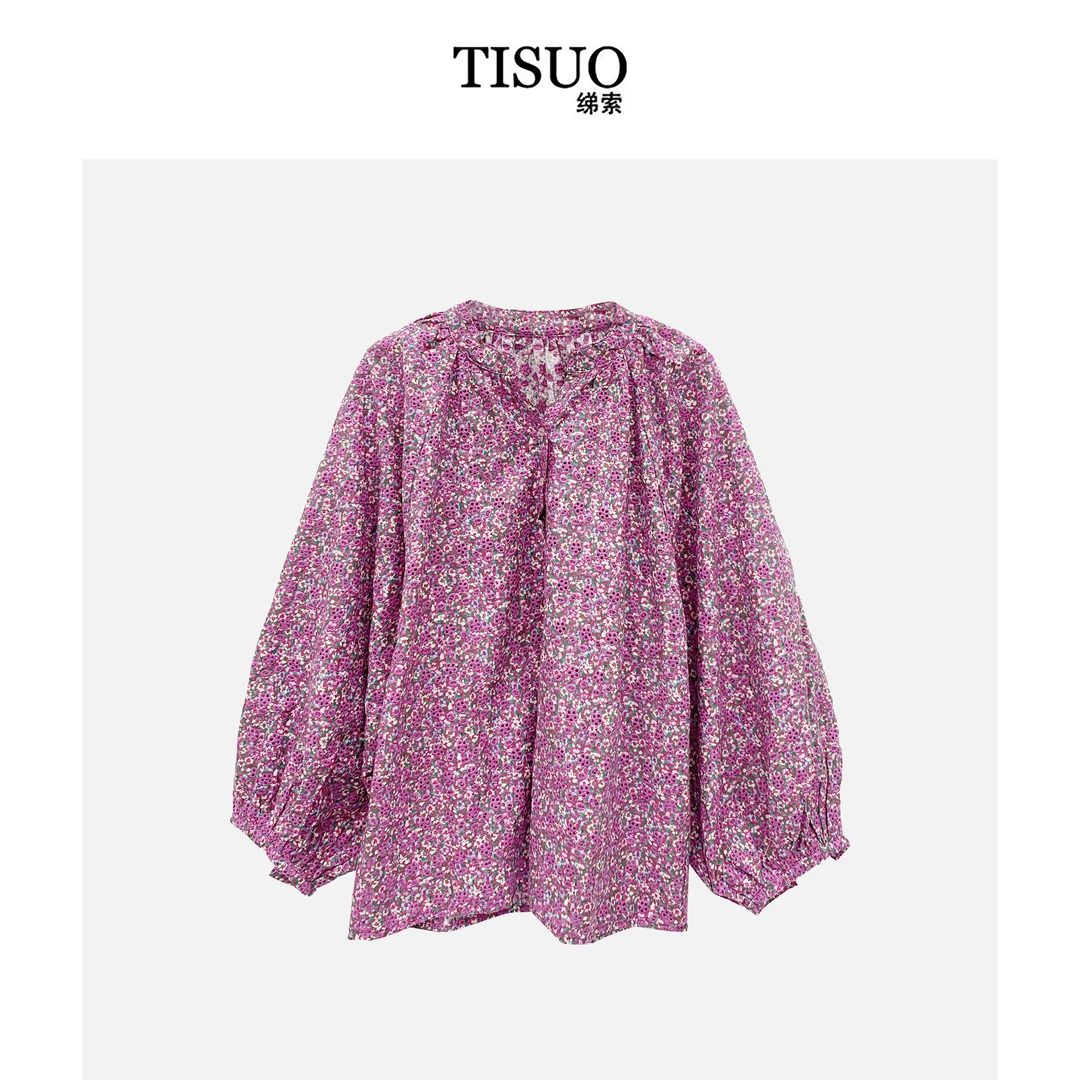 TISUO/绨索 刺绣缕空娃娃衫 TS305603