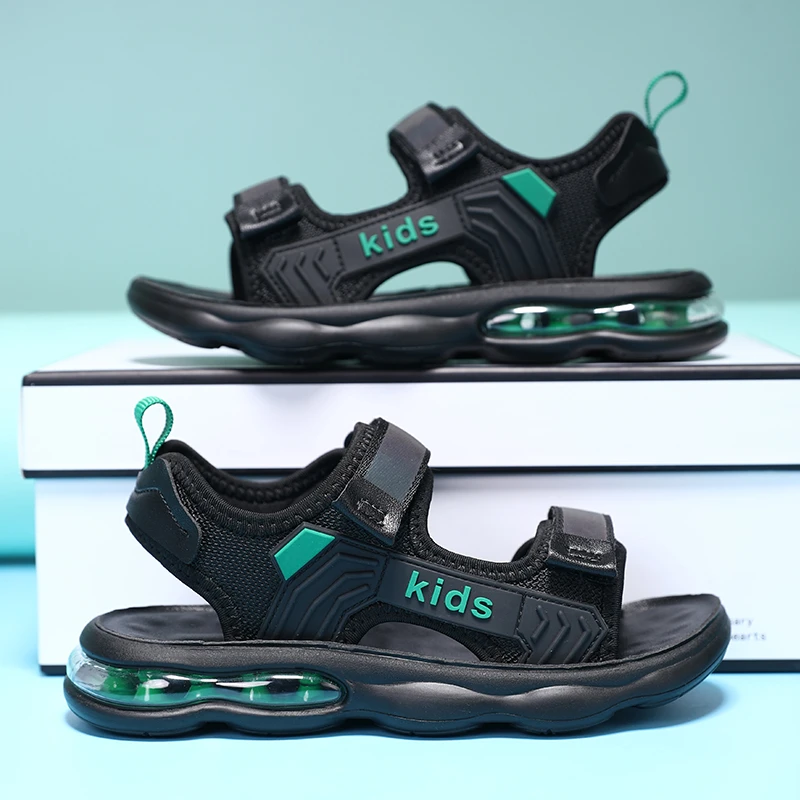 CEO ABC男童气垫凉鞋夏季2025新款韩版百搭学生软底沙滩鞋不臭脚