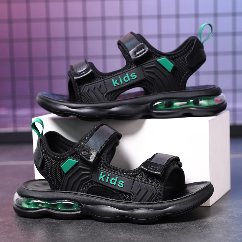 CEO ABC男童气垫凉鞋32-42码青少年中大童防滑软底41码夏季沙滩鞋