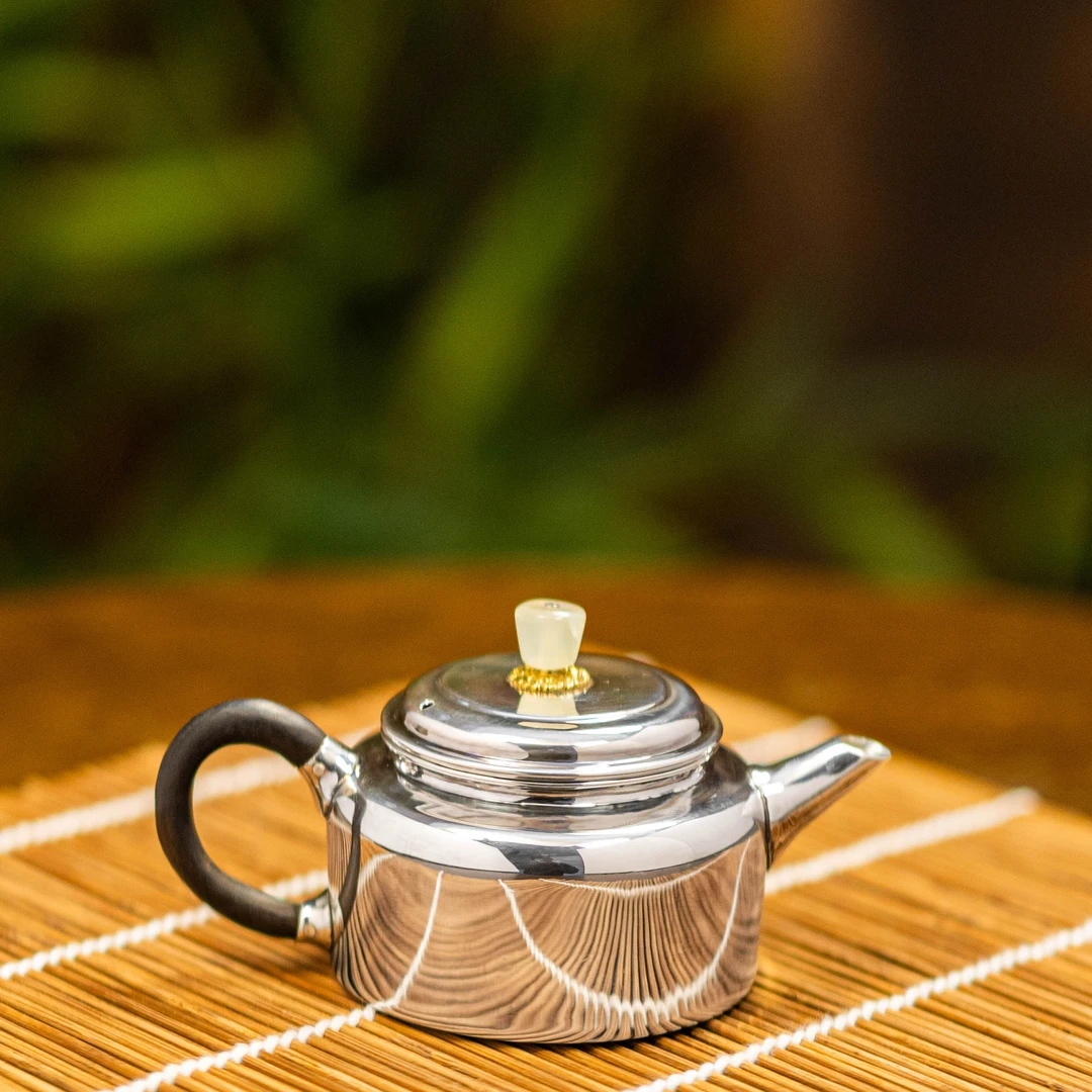【古悦】手作艺品 白玉摘德钟泡茶壶小容量家用 小壶约130cc 手工