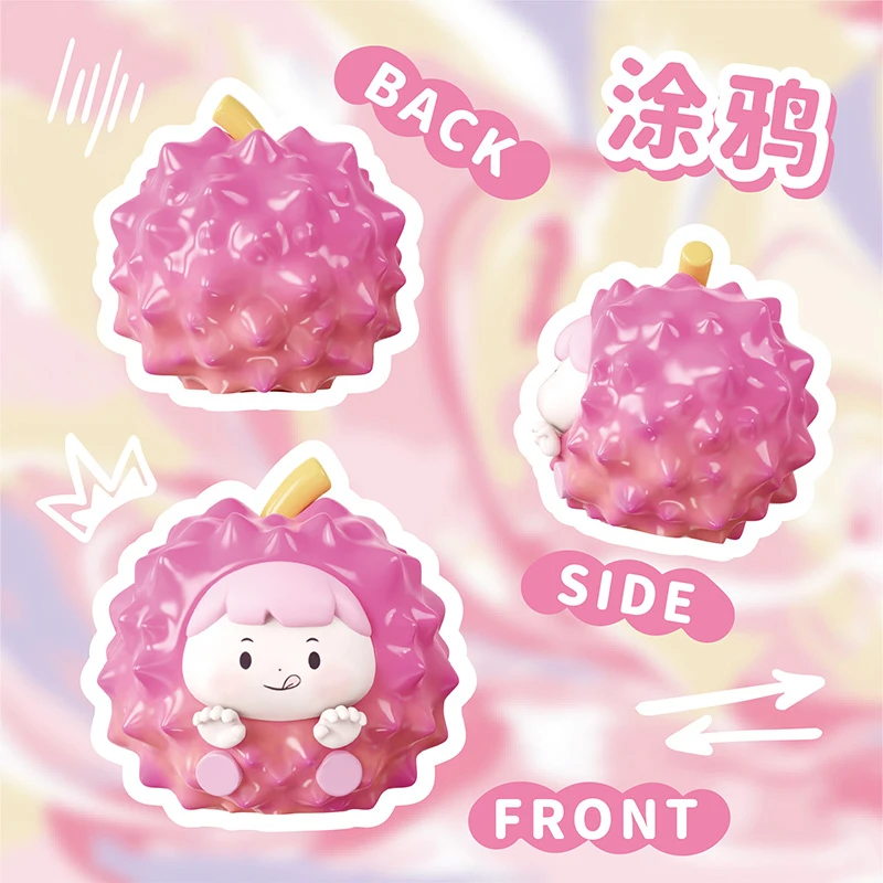 【拆盒】 淘气包水果特别款涂鸦系列盲盒可爱萌粒手办公仔摆件礼物