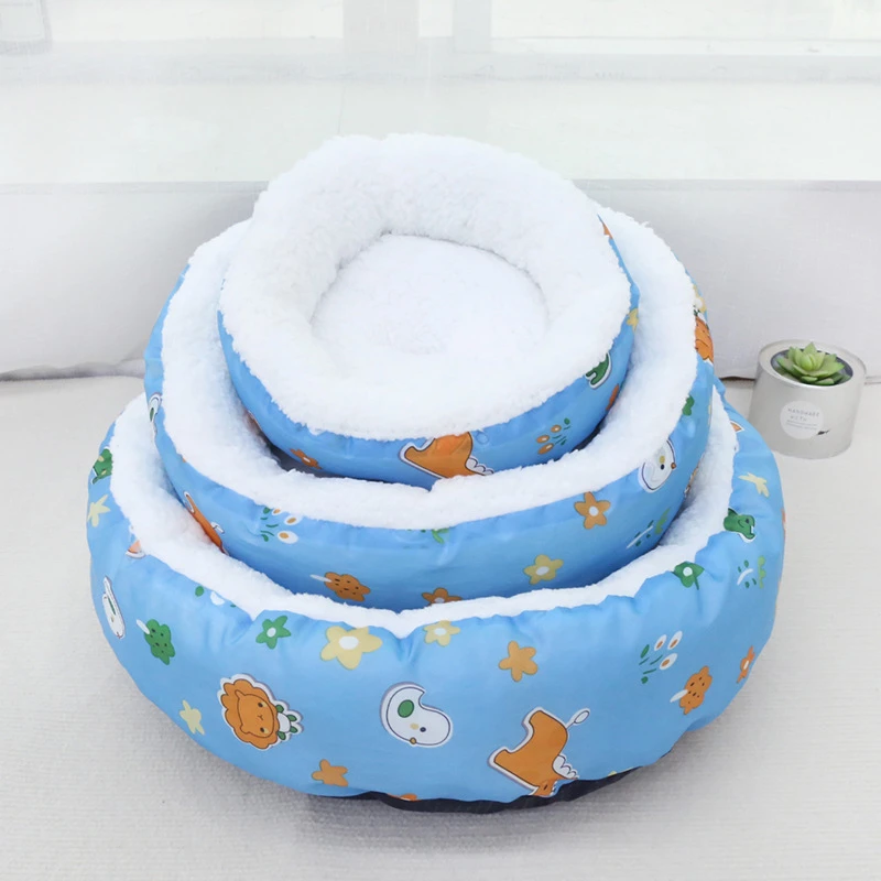 日用窝垫蓝色透气防水大号防滑小型防潮通用四季保暖高弹猫屋