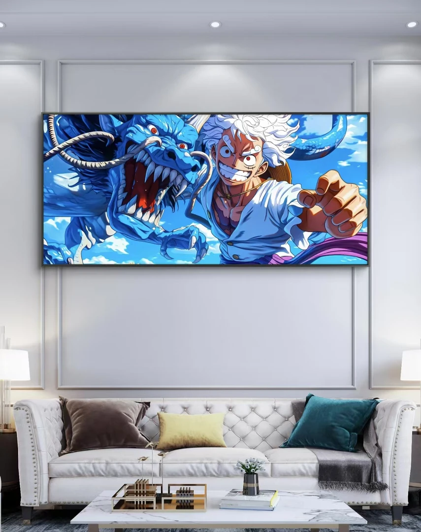 RX 高端装饰画 PVC 材质40x80 海贼王尼卡路飞 家居 装饰 挂画