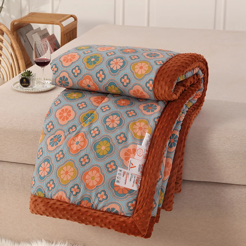 2024新款3D安抚豆豆被春秋被加厚冬被单人学生宿舍被子可机洗被芯