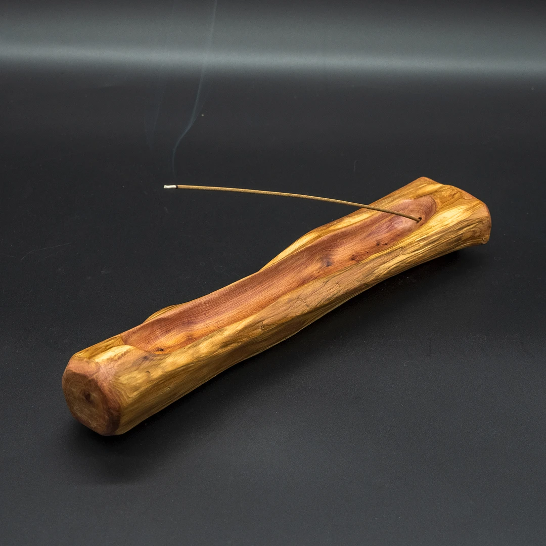(景德镇茶周边）随型根艺红柏精致线香插