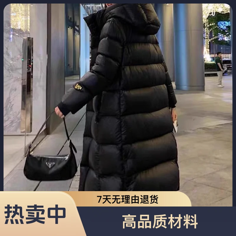 CLASSIC长款高品质黑金八格加厚升级版羽绒百搭外套