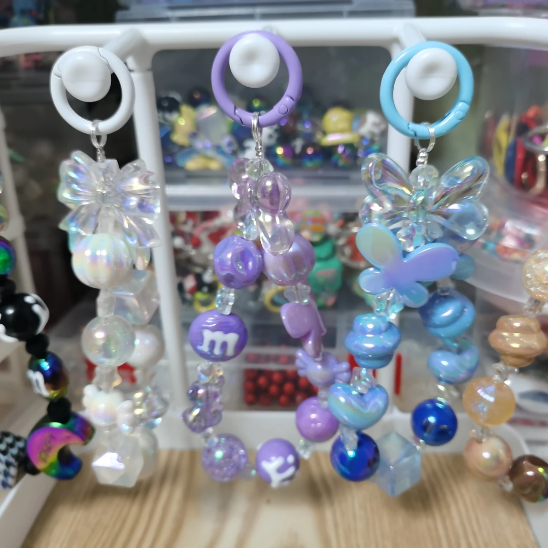 正版萌粒手工DIY 手机链包包链