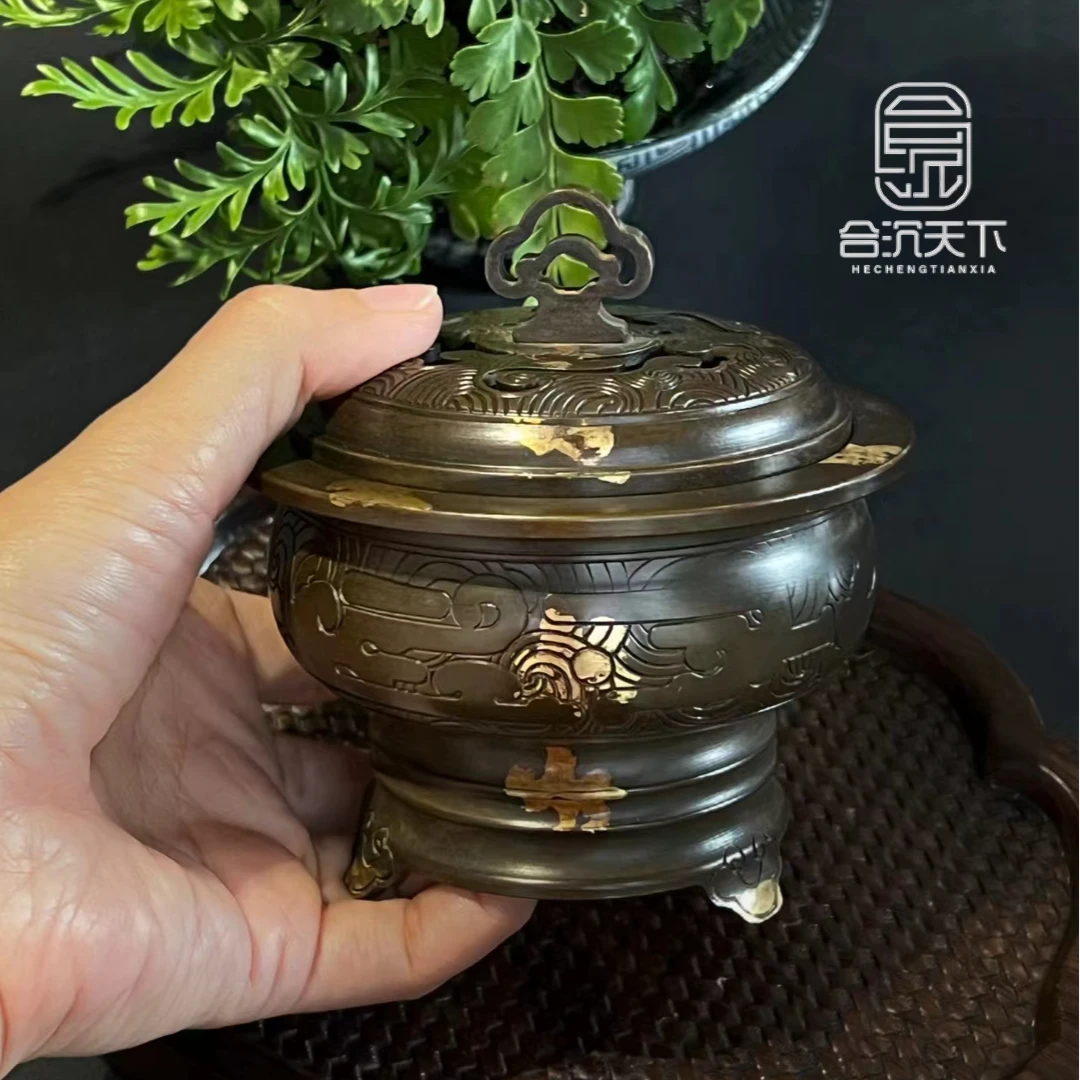 点金云鼎铜炉 香薰炉