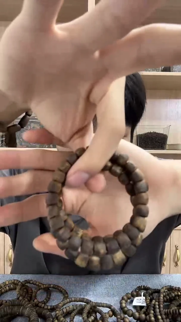 【闪购商品】沉香手串卡08六角珠单圈 多样性发其一