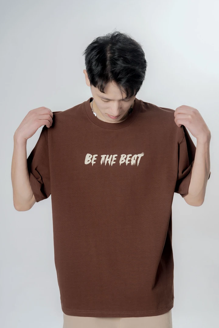 BTB 2024 美式复古潮流宽松短袖男女同款圆领潮服男士运动时尚