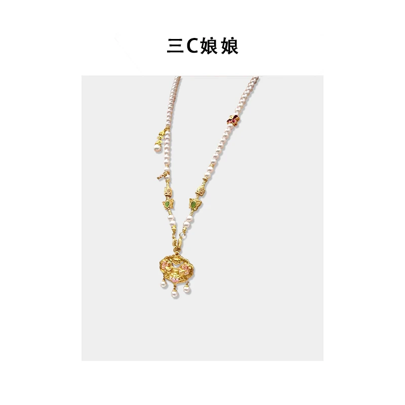 三C娘娘5267时尚中国风平安锁流苏高端项链