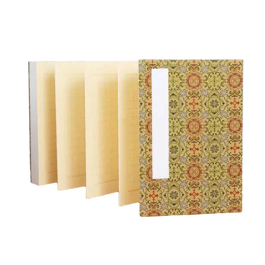 安徽方格大册页蜡染宣纸锦盒裝