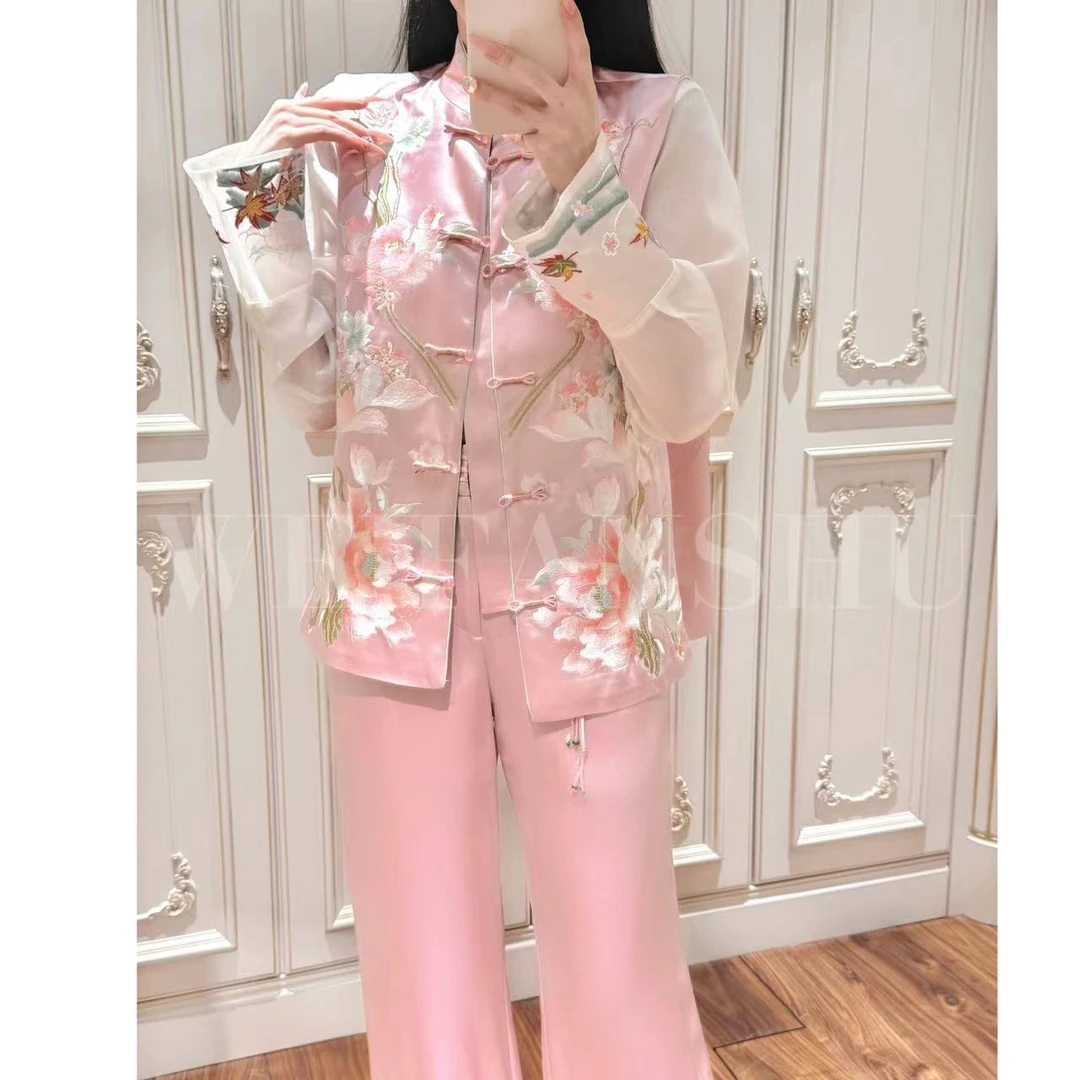 WEIFANSHU/魏凡舒【好运莲莲】醋酸外套新中式国风女装高端女装春季