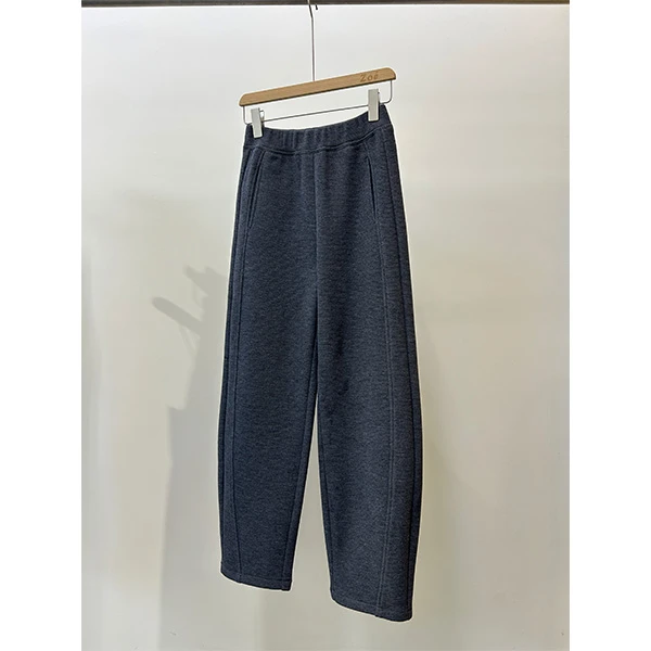 戎柠【RONGNING】冬日哈苏裤立裁加厚保暖显瘦松紧腰休闲裤女百搭