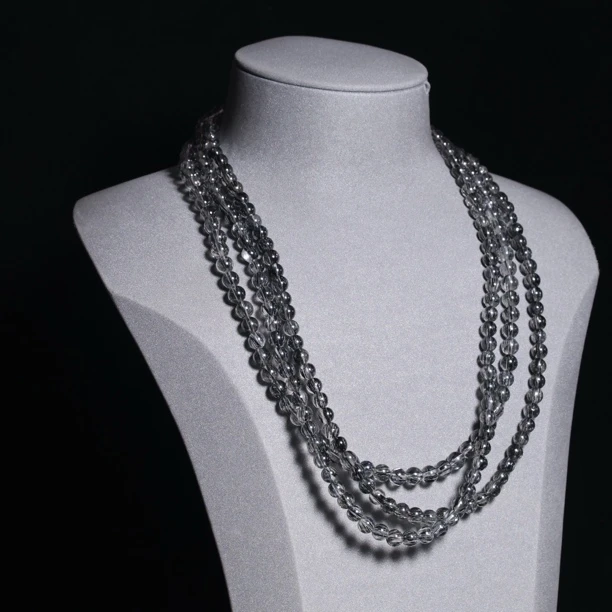 手工设计黑发晶水晶多圈手串多样性发一0409LM