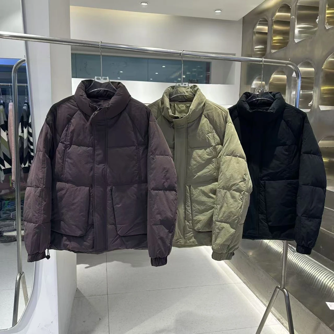 冬季加厚休闲立领男士男款短款时尚百搭加厚保暖8013帽宽松潮流