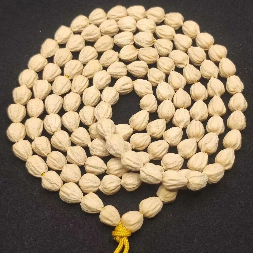西藏热振原高桩百香籽柏香籽108菩提手串高桩直筒顺纹尸陀林原籽