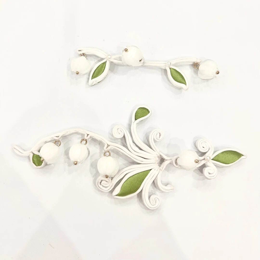 C069中式旗袍唐装扣子手工编织盘扣铃兰花扣