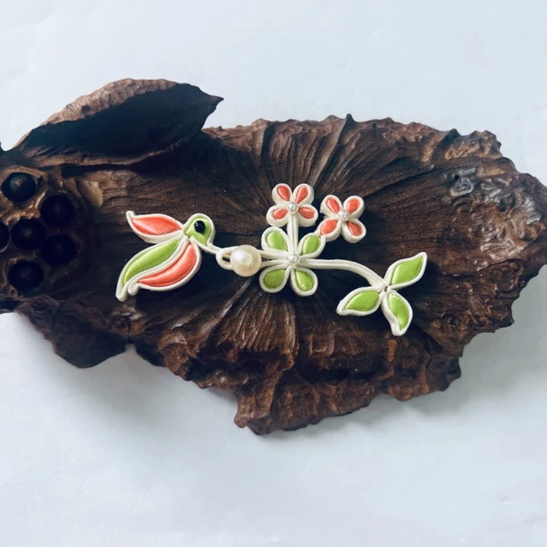 中式旗袍唐装扣子手工定制编织盘扣小鸟盘扣