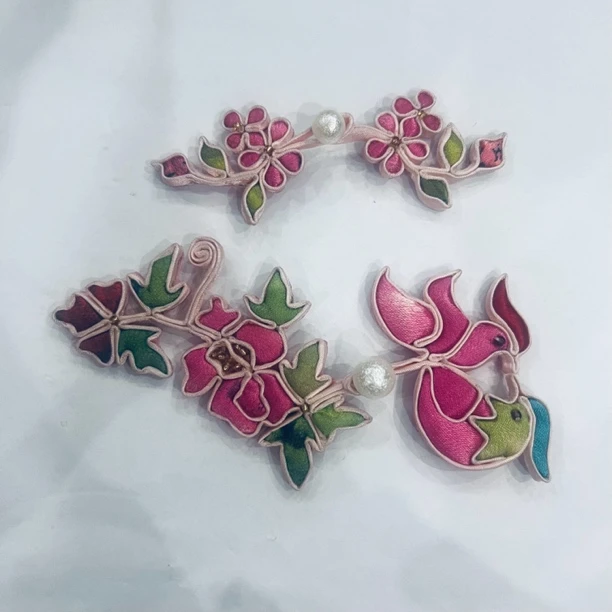 中式旗袍唐装扣子D021手工定制编织盘扣鸳鸯套扣