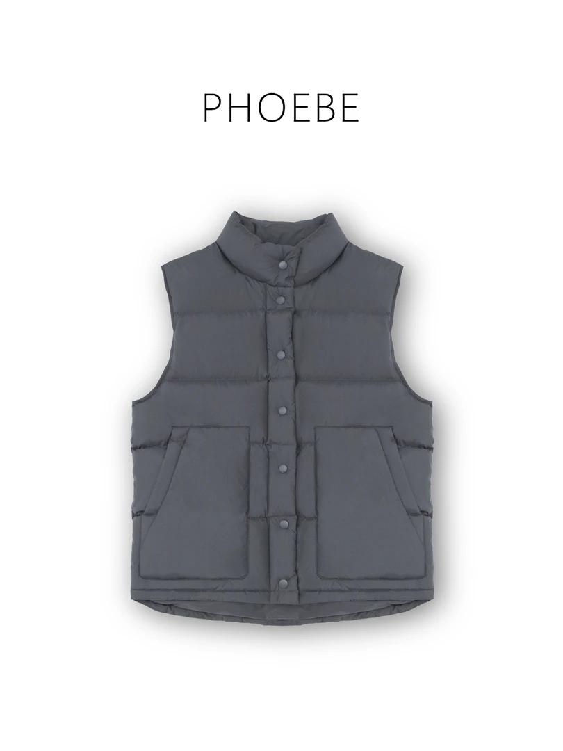 惊喜【 斜插口袋马甲外套】鹅鹅PHOEBE叶姐 秋季马甲H401040108C