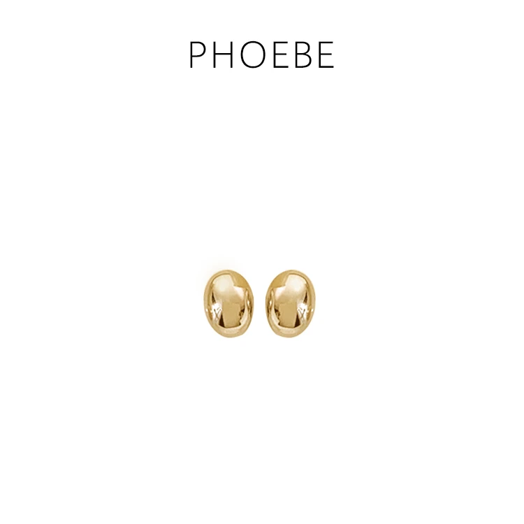 合金耳饰 【大坨坨耳钉】PHOEBE 白色珠珠的耳环H4031079F