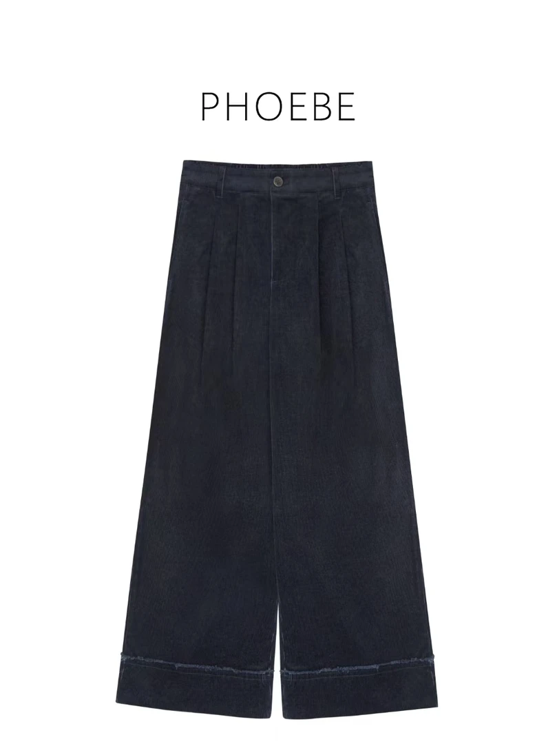 惊喜【灯芯绒】PHOEBE叶姐 秋季穿搭韩版时尚休闲裤H40907068E