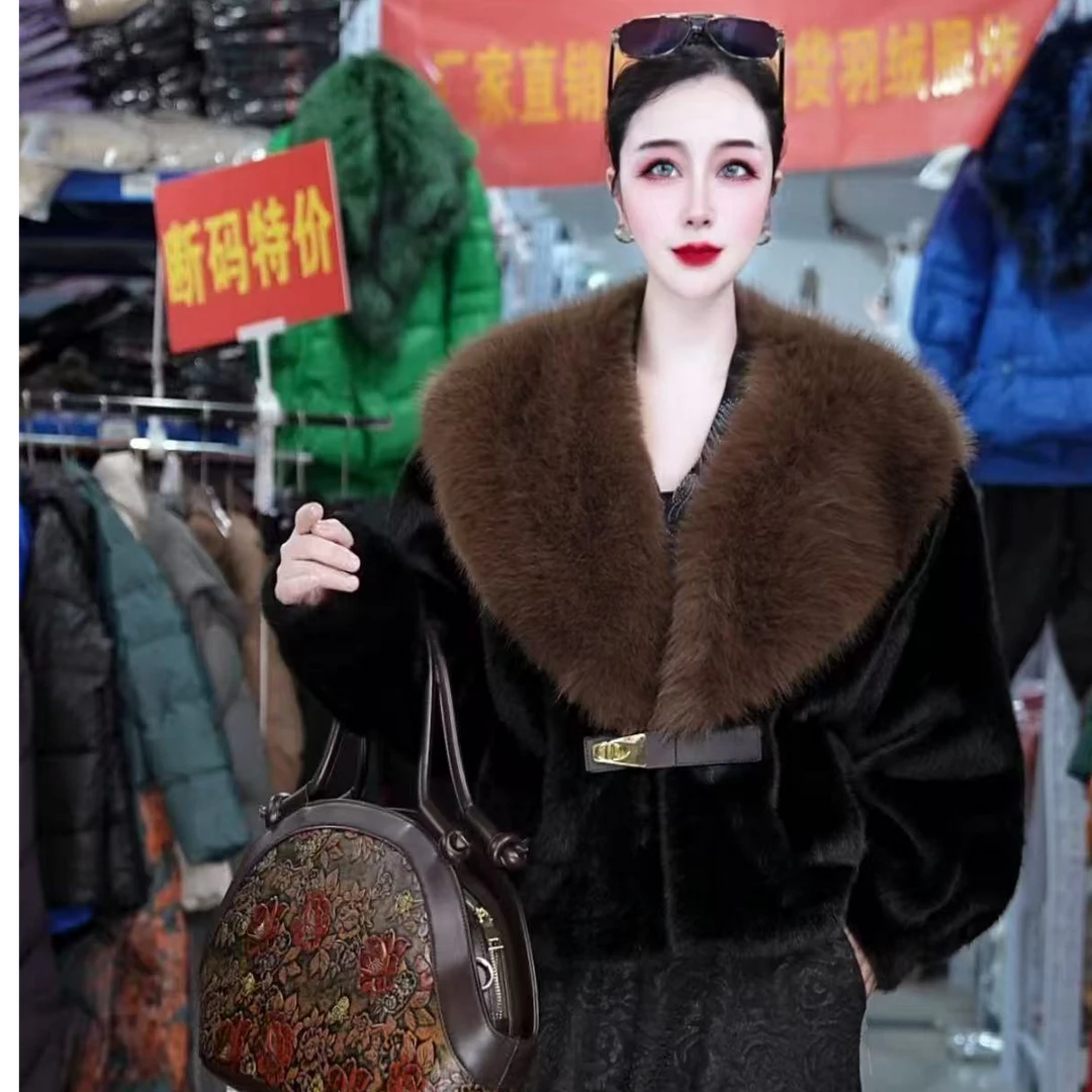 2024  新款雪兰貂女款外套时尚百搭秋冬款091601QH