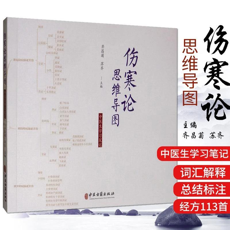 三易天行 正版包邮 伤寒论思维导图:中医生学习笔记 齐昌菊 书