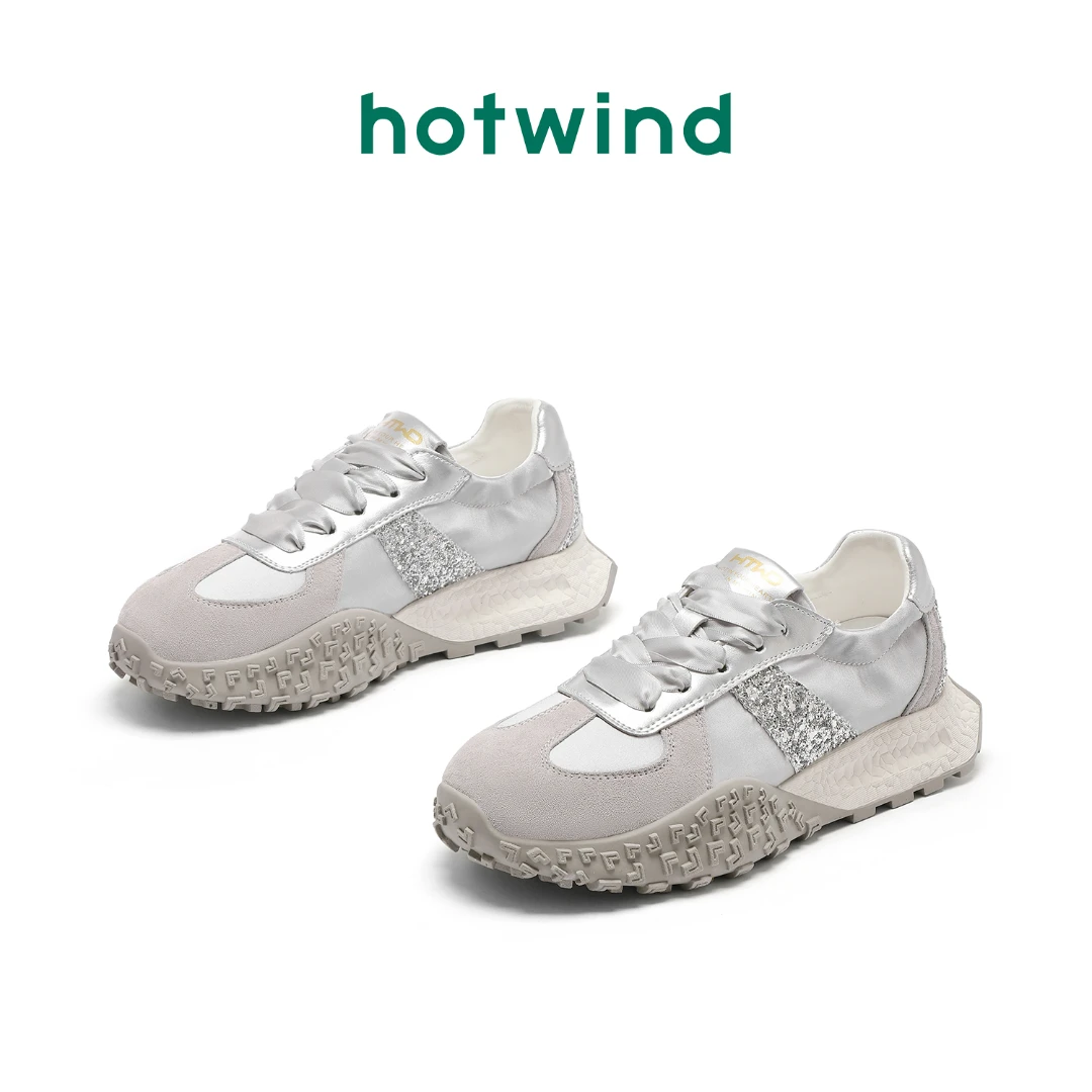 Hotwind/热风时尚休闲鞋女士2024年春夏季新款百搭德迅鞋H13W4Y05