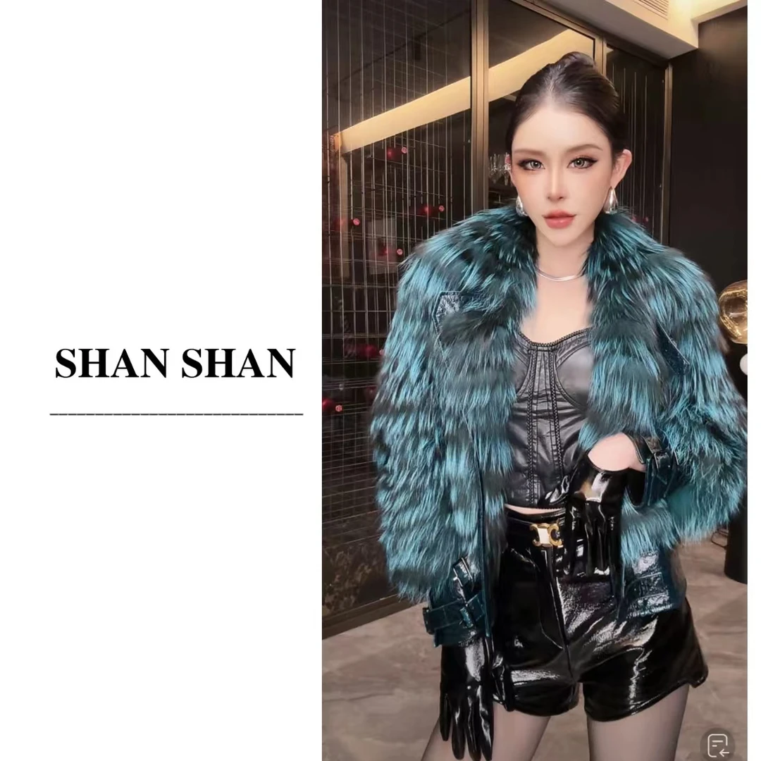 SS姗姗《大海传说》2024新款爆款高级高端设计师狐狸毛外套20960467