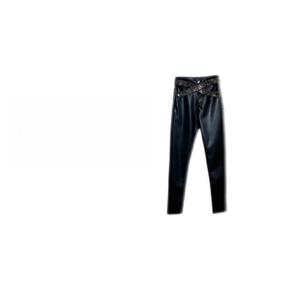 SS姗姗2024新款秋冬显瘦时尚百搭皮裤20960433