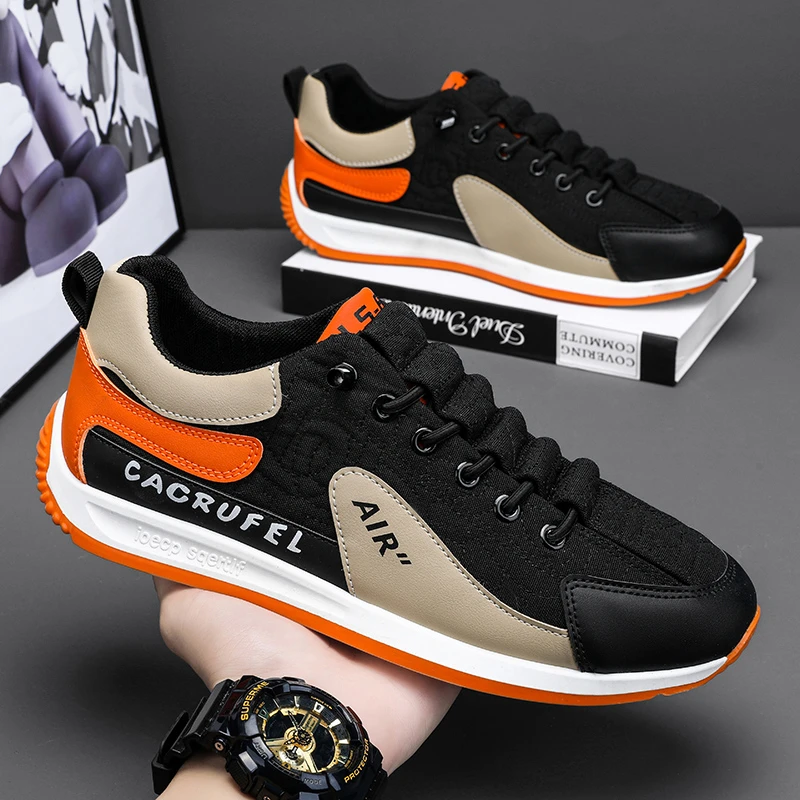 男鞋2023新款夏季高端轻奢潮流阿甘鞋百搭运动休闲鞋一脚蹬男士鞋